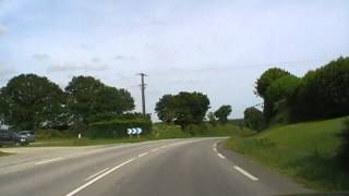 preview picture of video 'Driving Along Rue Marcel Le Goff  (D264), Carhaix-Plouguer, Finistère, France 31st May 2012'