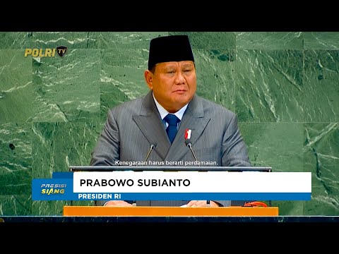 PRESIDEN PRABOWO TEGASKAN SOLUSI DAMAI PALESTINA ISRAEL SAAT HADIRI KONFERENSI PBB