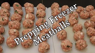 Prepping Freezer Meatballs