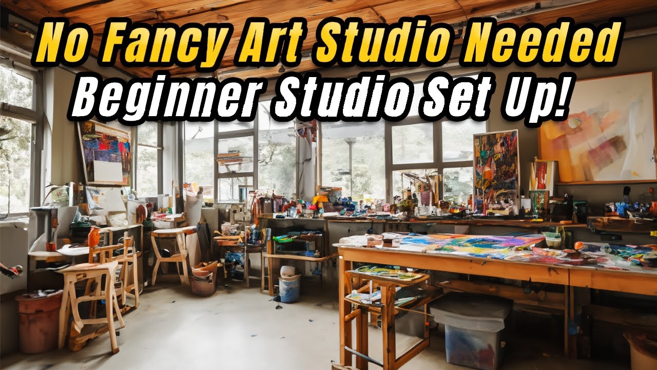 How To Set Up Your ART PAINTING STUDIO For NEW ARTISTS!