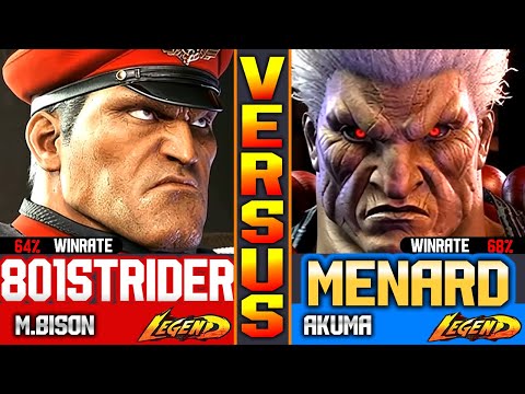 SF6 MenaRD (Akuma Vs M.Bison) 801 Strider ▰ High Level