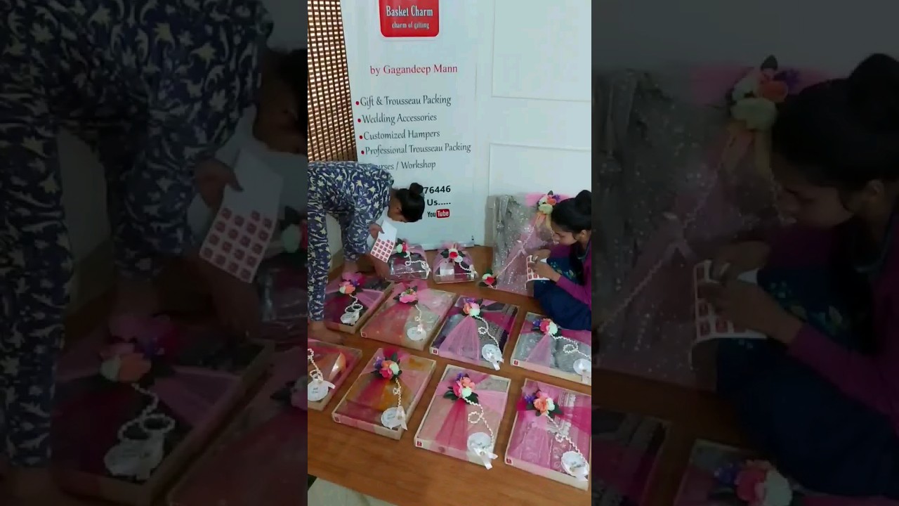 home Based Business c #trousseaupacking #giftpackingideas #weddinggiftpacking #weddingdresspacking