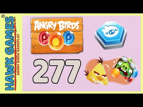 Angry Birds Stella POP Bubble Shooter Level 277 - Walkthrough, No Boosters