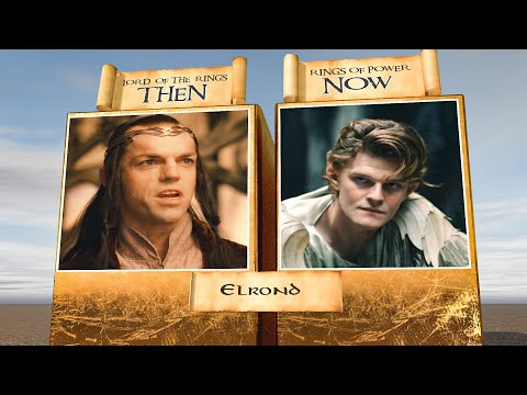 Comparison: The Lord of the Rings and The Rings of Power - Then and Now. #nerdoftherings #comparison