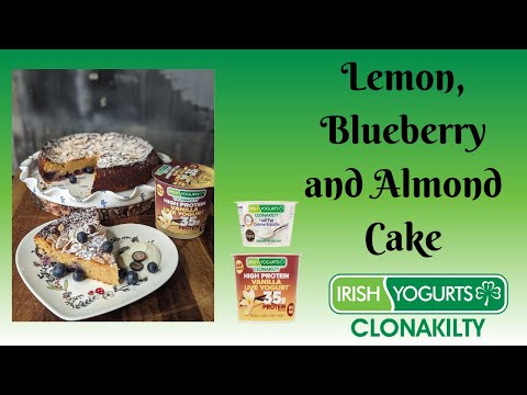 Lemon, Blueberry & Almond Yogurt Cake