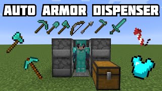 How to build an Automatic Compact Armor Equipper! (SIMPLE!) Minecraft 1.18 Tutorial