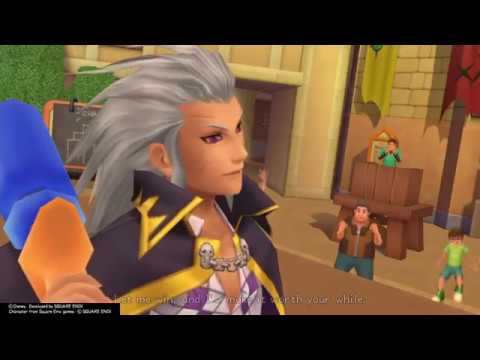 Kingdom Hearts II Final Mix (PS4) Cutscene #35 - Setzer faces off against Roxas