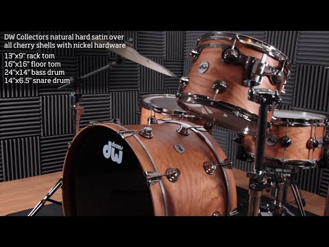 Drum Workshop Collectors Series Cherry drum kit hands-on demo for Rhythm Magazine