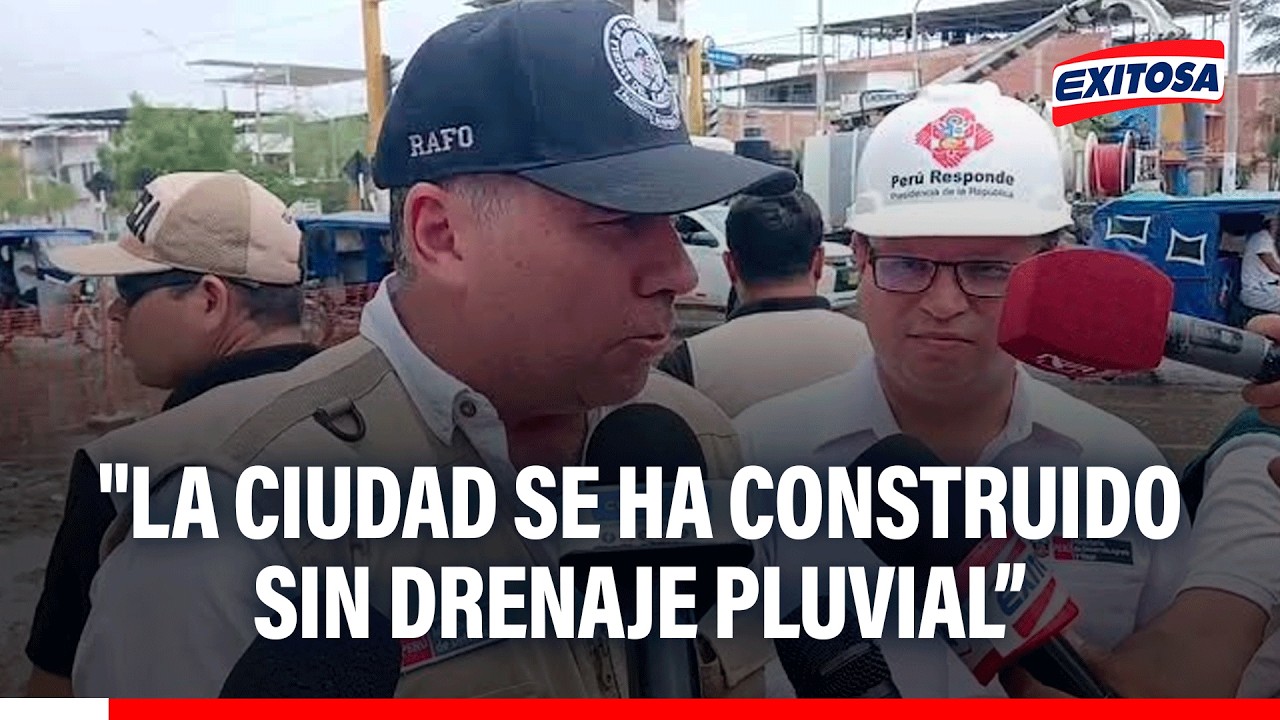🔴🔵 Belaúnde: "La ciudad se ha construido sin drenaje pluvial, no lo podemos cambiar en dos meses"