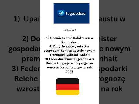 Niemiecki dziennik telewizyjny @tagesschau 28 stycznia