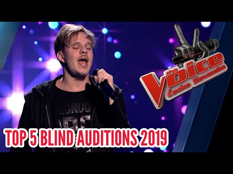 TOP 5 - THE VOICE ČESKO SLOVENSKO 2019 Blind Auditions (THE VOICE CZECH AND SLOVAKIA