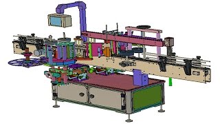 preview picture of video 'flat surface labeling machine automatic round bottles containers labeler equipment 不乾膠貼標機  ラベリングマシン'
