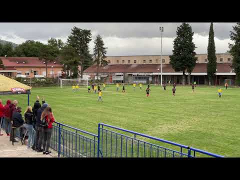 Pogodak Luka Kocijan za 5:0 vodstvo Zameta u Lovranu protiv ekipe NK Lovran.