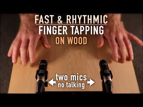ASMR Fast & Rhythmic Finger Tapping On Wood (No Talking)