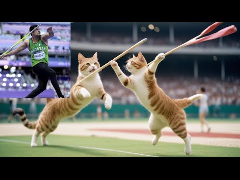 Tribute to Arshad Nadeem by cats community #javelinthrow #olympics #paris #2024