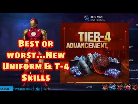 TIER-4 Iron man Skills | Best or Worst | New update | New Uniform | MARVEL FUTURE FIGHT | NETMARBLE