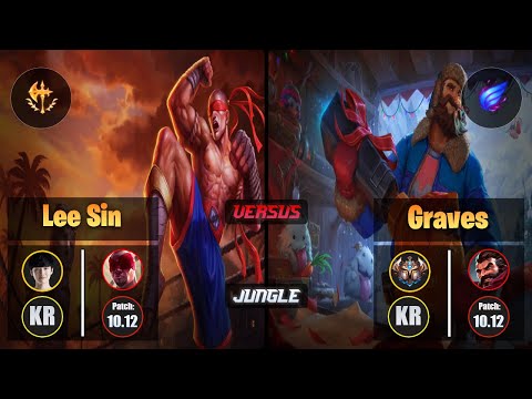 Peanut LEE SIN (Jungle) [Conqueror] VS GRAVES - Challenger KR Patch 10.12