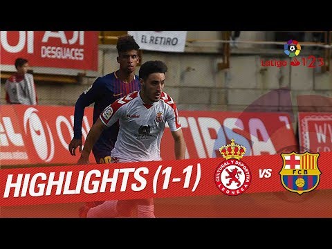 Highlights Cultural Leonesa vs FC Barcelona B (1-1)