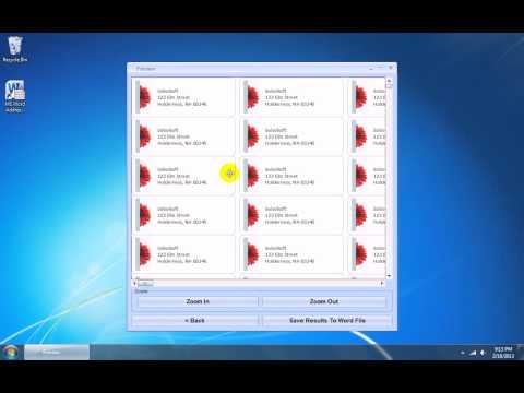 MS Word Address Labels Template Software