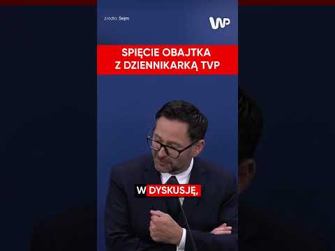 Spięcie Obajtka z dziennikarką TVP  #polityka #sejm #wydarzenia