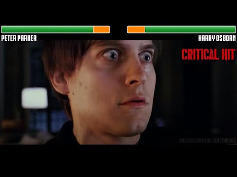 Peter Parker vs. Harry Osborn WITH HEALTHBARS | HD | Spider-Man 3