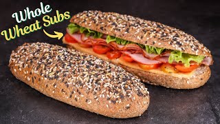 How to Make Soft & Bouncy Whole Wheat Subs