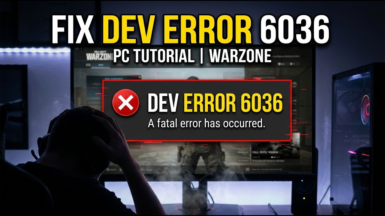 How to Fix Call of Duty Warzone Dev Error 6036
