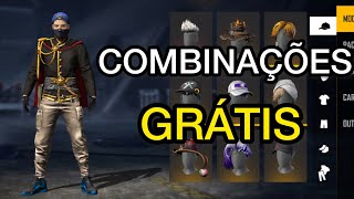 MELHORES COMBINAES COM ROUPAS GRTIS FREE FIRE