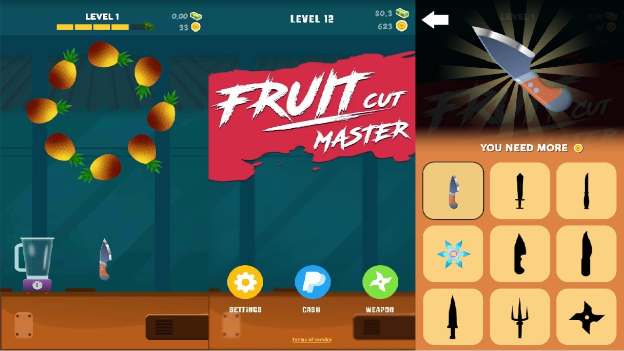 Fruit Cut Master Android Gameplay