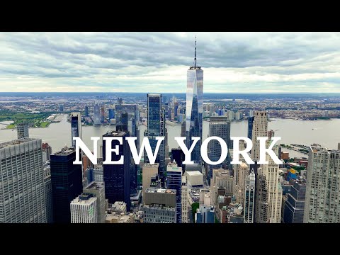 4K Drone Tour Over New York City - Manhattan