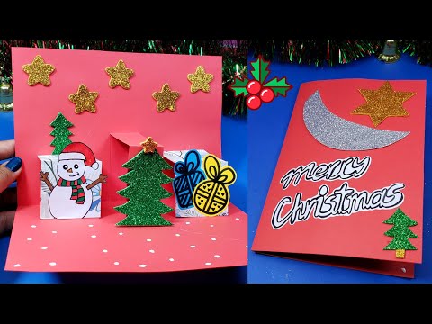 DIY TARJETA NAVIDEÑA POP UP FÁCIL PASO A PASO🎄 CHRISTMAS CARD