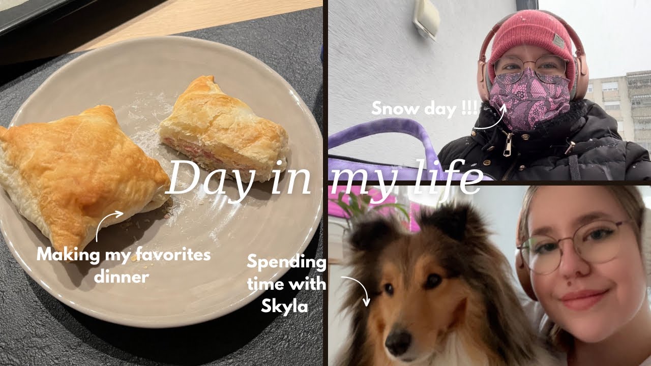 Day in my life | getting my life together, cooking dinner, working on my business, snow day !!!