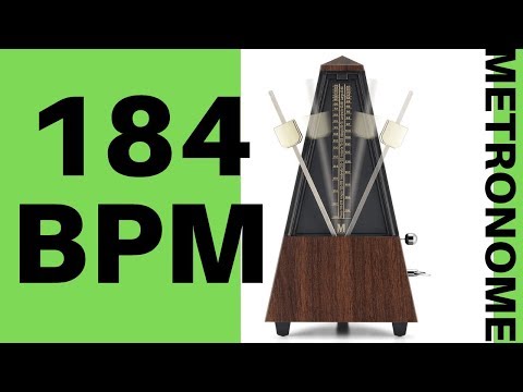 184 BPM Metronome - Click Track 184 Beats Per Minute
