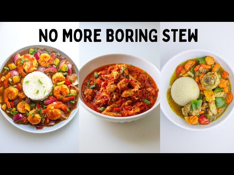 3 PERFECT SAUCES INSTEAD OF PLAIN  STEW !