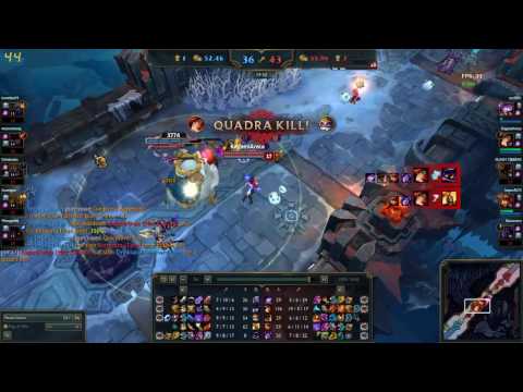 Perfect Miss fortune Ult in poro king.