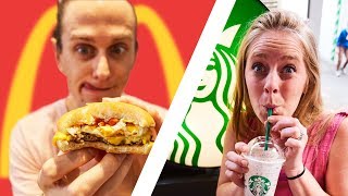 Americans Try Japanese McDonalds Mukbang!