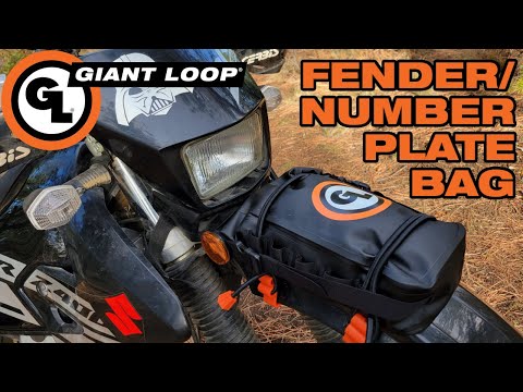 The Giant Loop Fender/Number Plate Bag: The Ultimate Waterproof, Rugged Fender Bag Motorcycle Option