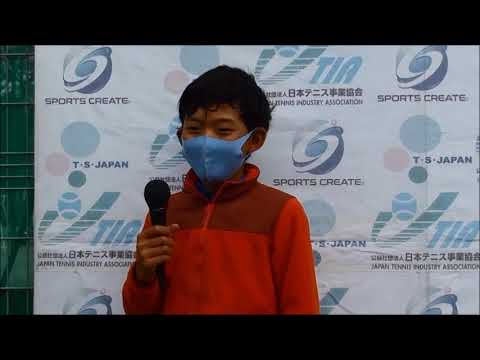 2022三芳グランド　第15回春のジュニアコンペティション　12歳以下男子シングルス表彰式