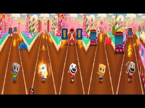 TALKING TOM GOLD RUN  2021 Talking TOM VS Angela VS Ginger VS HANK BEN CATCH THE RACCOON Boss Fight