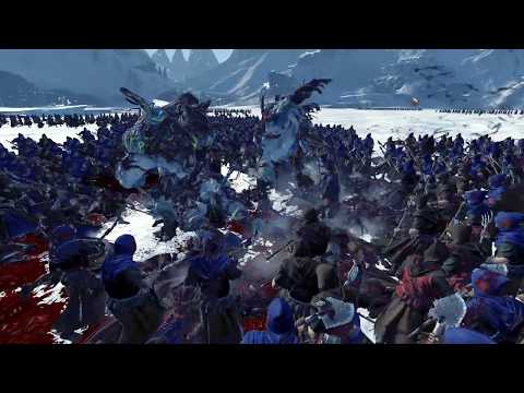Total War: Warhammer - Wyrd Spawn (Chaos Spawn) vs 3000 PEASANTS!