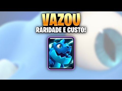 VAZOU RARIDADE e CUSTO da NOVA CARTA DRAGAÌƒO ELEÌTRICO do Clash Royale