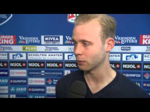 Reactie Nathaniel Will na afloop van N.E.C. - PEC Zwolle