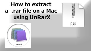 How to extract a  .rar file on a Mac using UnRarX