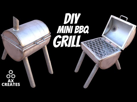 How To Make a Mini BBQ Grill || DIY Mini BBQ Grill From Stainless Steel