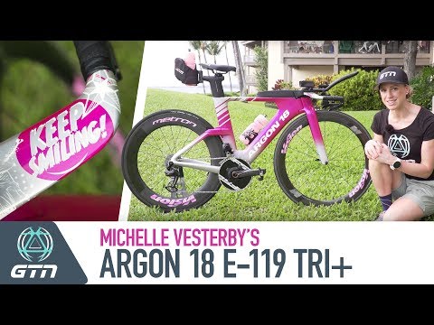 Michelle Vesterby's Argon 18 E-119 Tri+ Triathlon Bike & Kit | Keep Smiling!