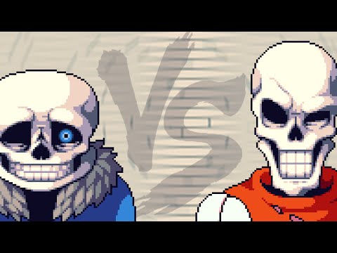 Sans Vs Papyrus - Undertale fight animation P.1/2