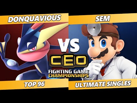 CEO 2021 - Donquavious (Greninja) Vs. Sem (Doctor Mario) SSBU Ultimate Tournament