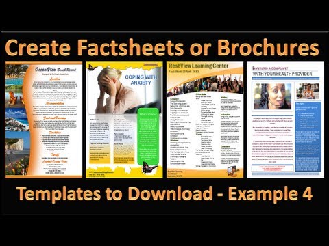 Make Brochure - How to Make Brochures in Microsoft...