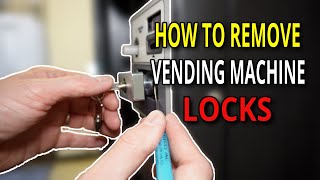 How to remove and install vending machine plug locks