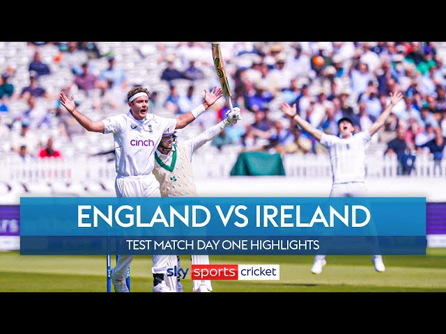 Stuart Broad claims 20th Test five-for! 🙌 | England vs Ireland Test | Day One Highlights